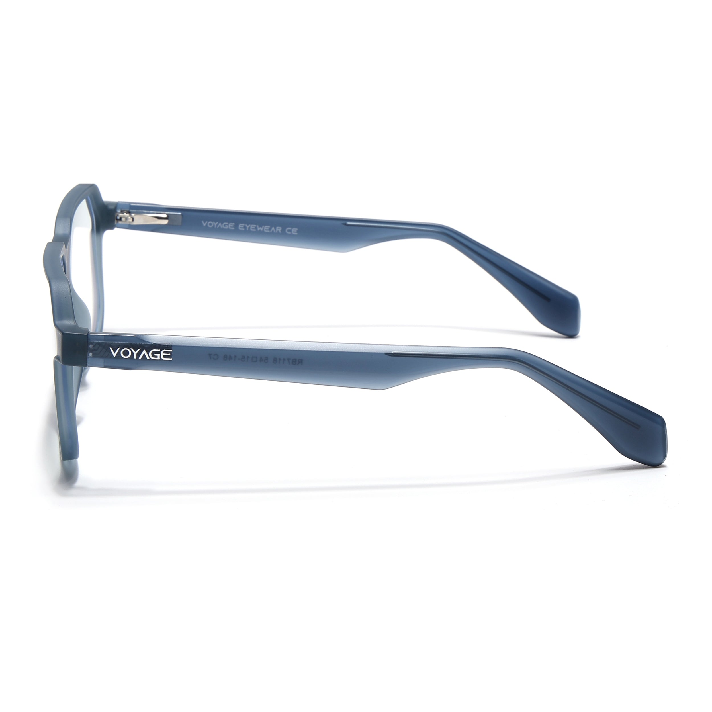 Prizm | Grey Hexagonal Eyeglasses for Men & Women (7118FMG6719-C2)