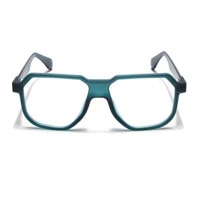 Prizm | Sea Green Hexagonal Eyeglasses for Men & Women (7118FMG6723-C6)