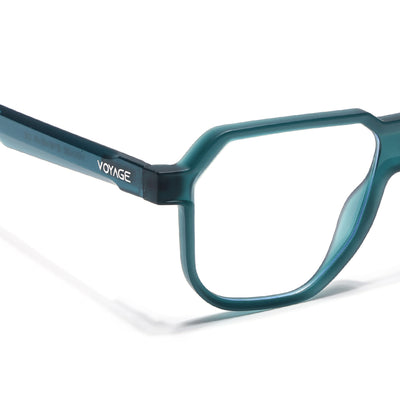 Prizm | Sea Green Hexagonal Eyeglasses for Men & Women (7118FMG6723-C6)