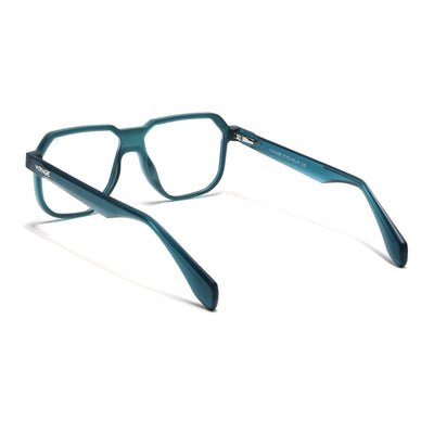 Prizm | Sea Green Hexagonal Eyeglasses for Men & Women (7118FMG6723-C6)