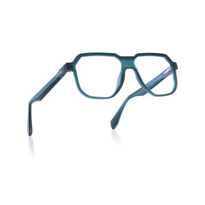 Prizm | Sea Green Hexagonal Eyeglasses for Men & Women (7118FMG6723-C6)