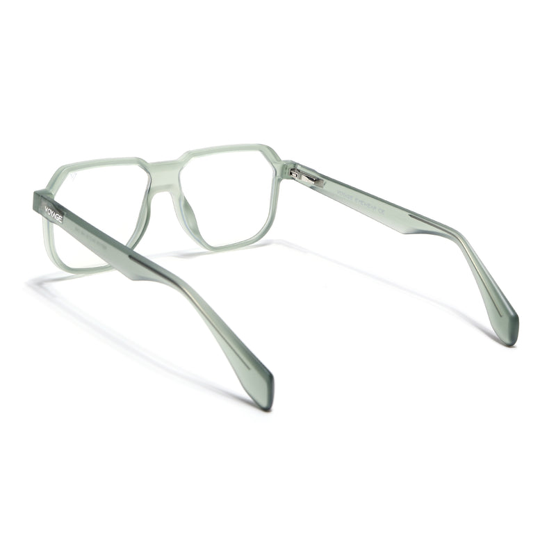 Prizm | Olive Hexagonal Eyeglasses for Men & Women (7118FMG6724-C7)