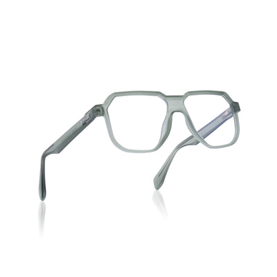 Prizm | Olive Hexagonal Eyeglasses for Men & Women (7118FMG6724-C7)