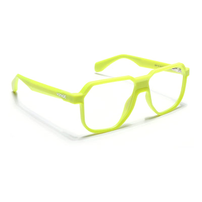 Prizm | Neon Yellow Hexagonal Eyeglasses for Men & Women (7118FMG6725-C8)