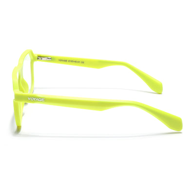 Prizm | Neon Yellow Hexagonal Eyeglasses for Men & Women (7118FMG6725-C8)