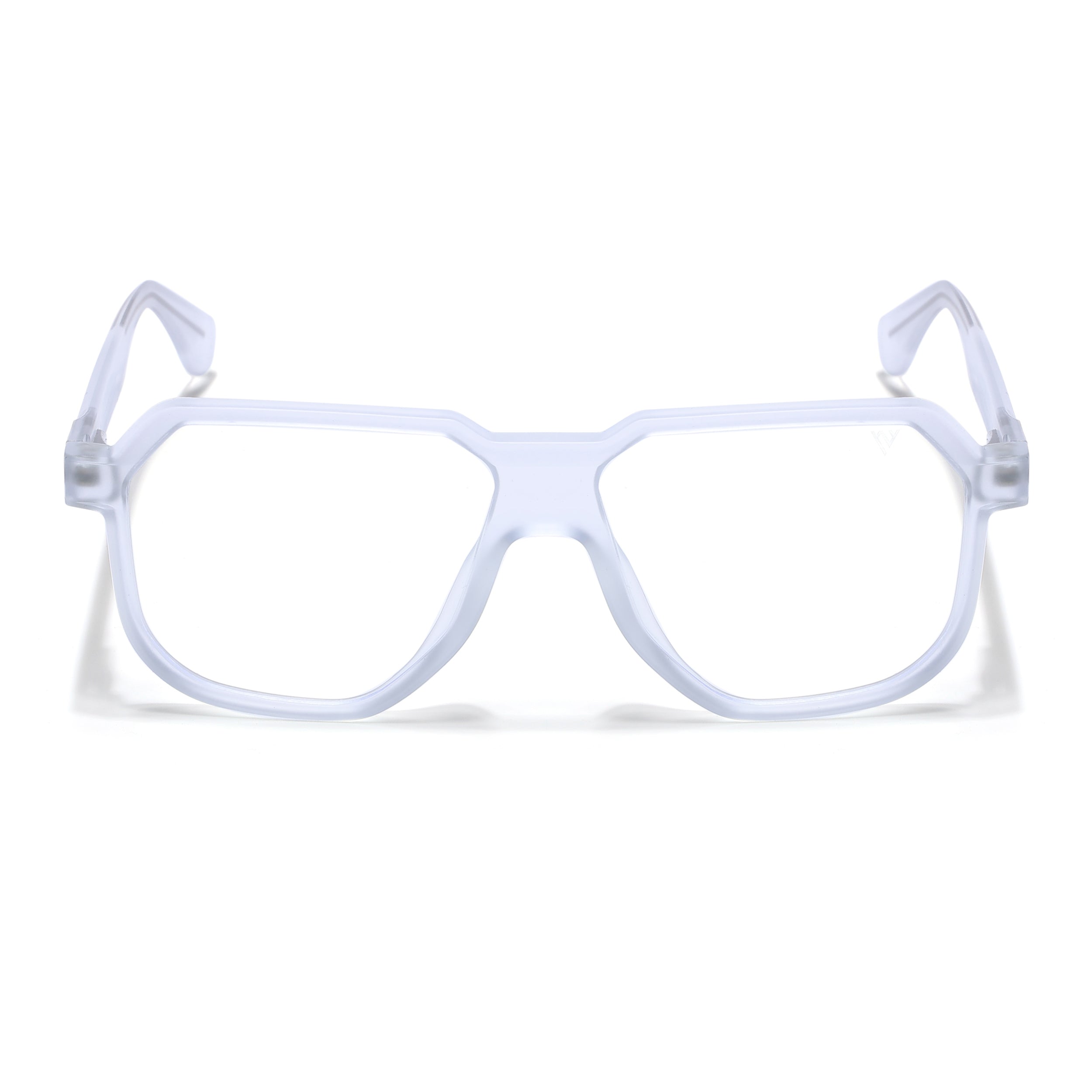 Prizm | Transparent Hexagonal Eyeglasses for Men & Women (7118FMG6727-C10)