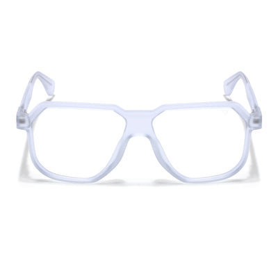 Prizm | Transparent Hexagonal Eyeglasses for Men & Women (7118FMG6727-C10)