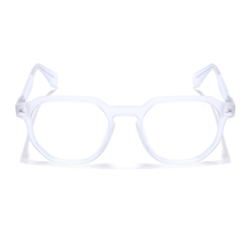 Voyage Transparent Round Eyeglasses for Men & Women (7122FMG7303-C3)