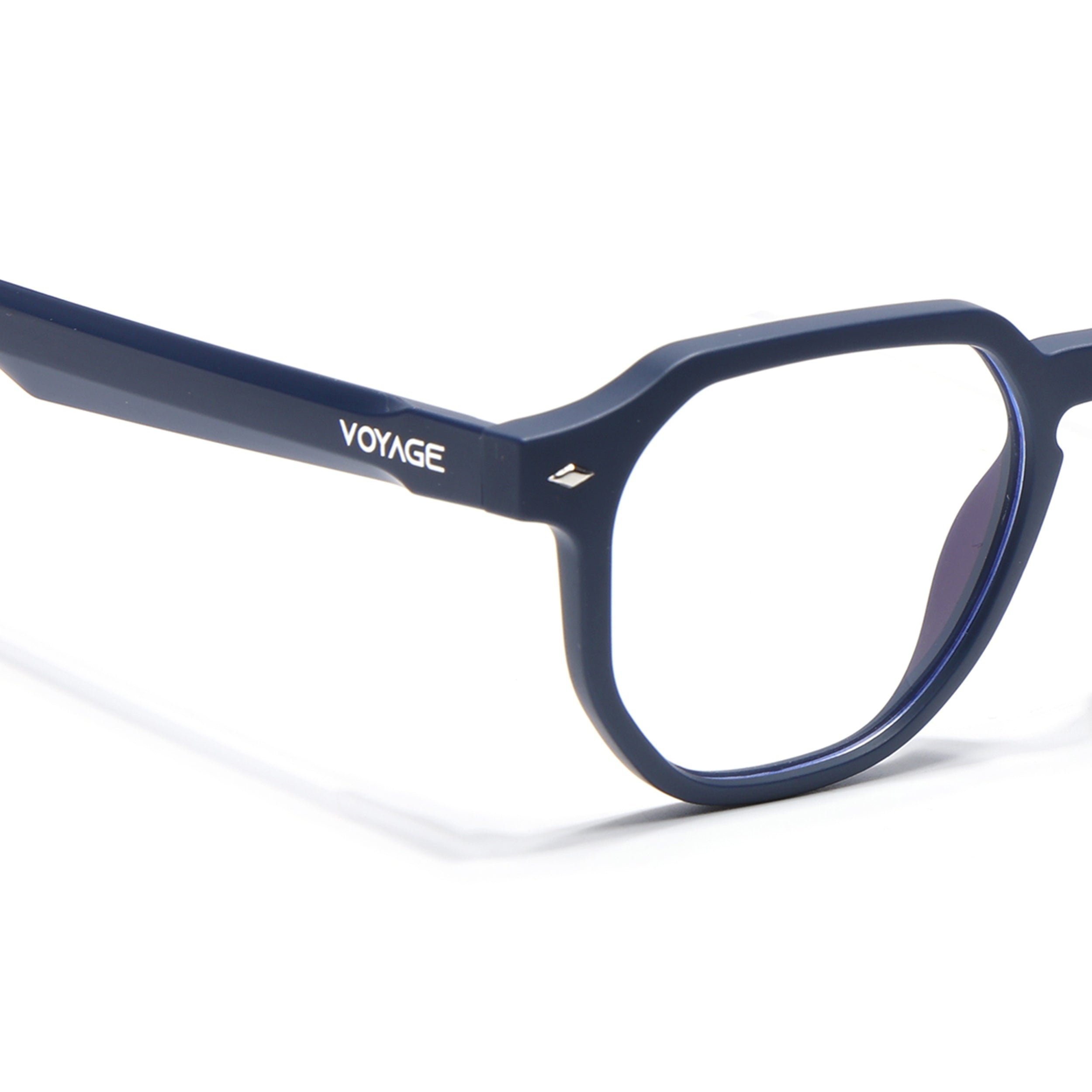 Prizm 2.0 | Matt Blue Round Eyeglasses for Men & Women (7122FMG7304-C4)