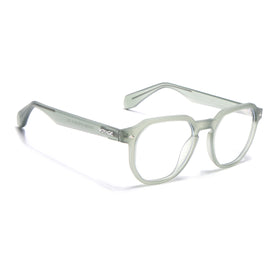 Voyage Green Round Eyeglasses for Men & Women (7122FMG7306-C6)