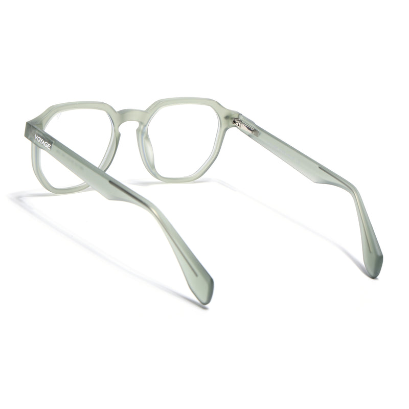 Voyage Green Round Eyeglasses for Men & Women (7122FMG7306-C6)