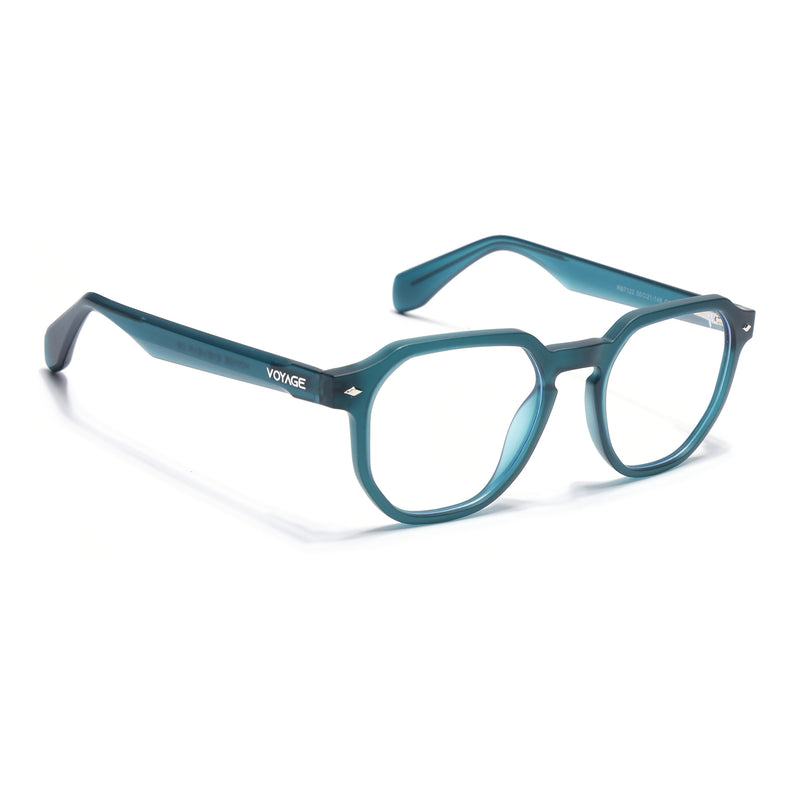 Voyage Sea Green Round Eyeglasses for Men & Women (7122FMG7307-C7)