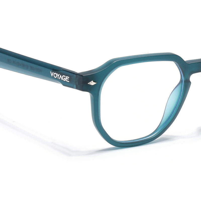 Voyage Sea Green Round Eyeglasses for Men & Women (7122FMG7307-C7)