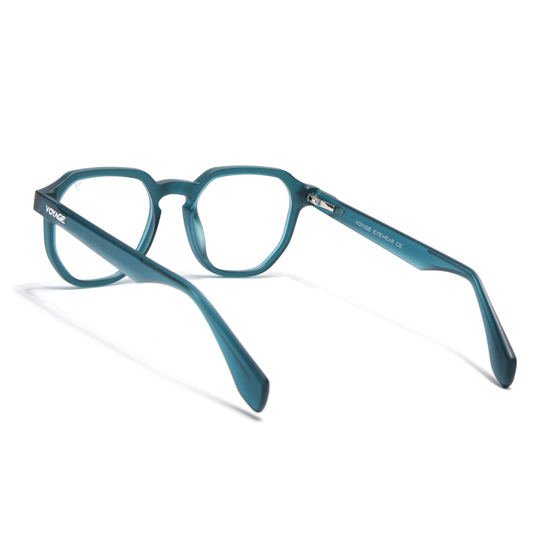 Voyage Sea Green Round Eyeglasses for Men & Women (7122FMG7307-C7)