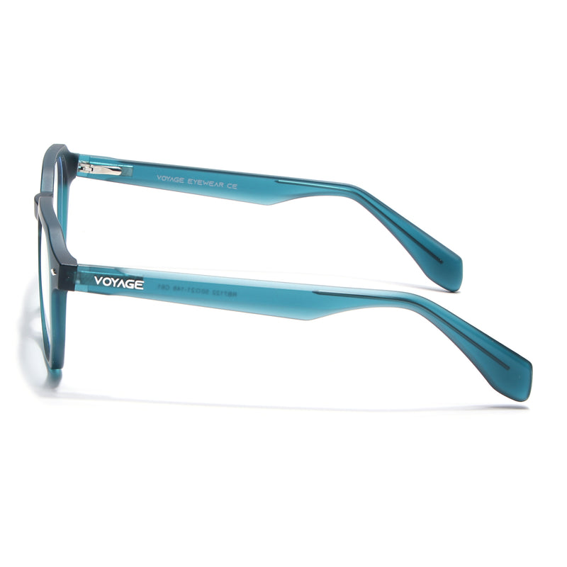 Voyage Sea Green Round Eyeglasses for Men & Women (7122FMG7307-C7)