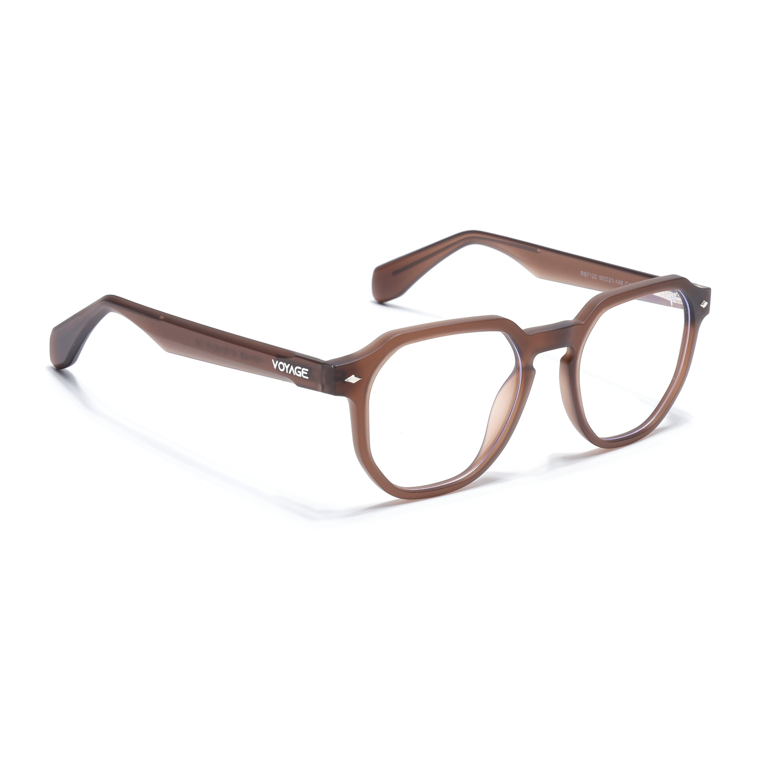 Prizm 2.0 | Brown Round Eyeglasses for Men & Women (7122FMG7308-C8)