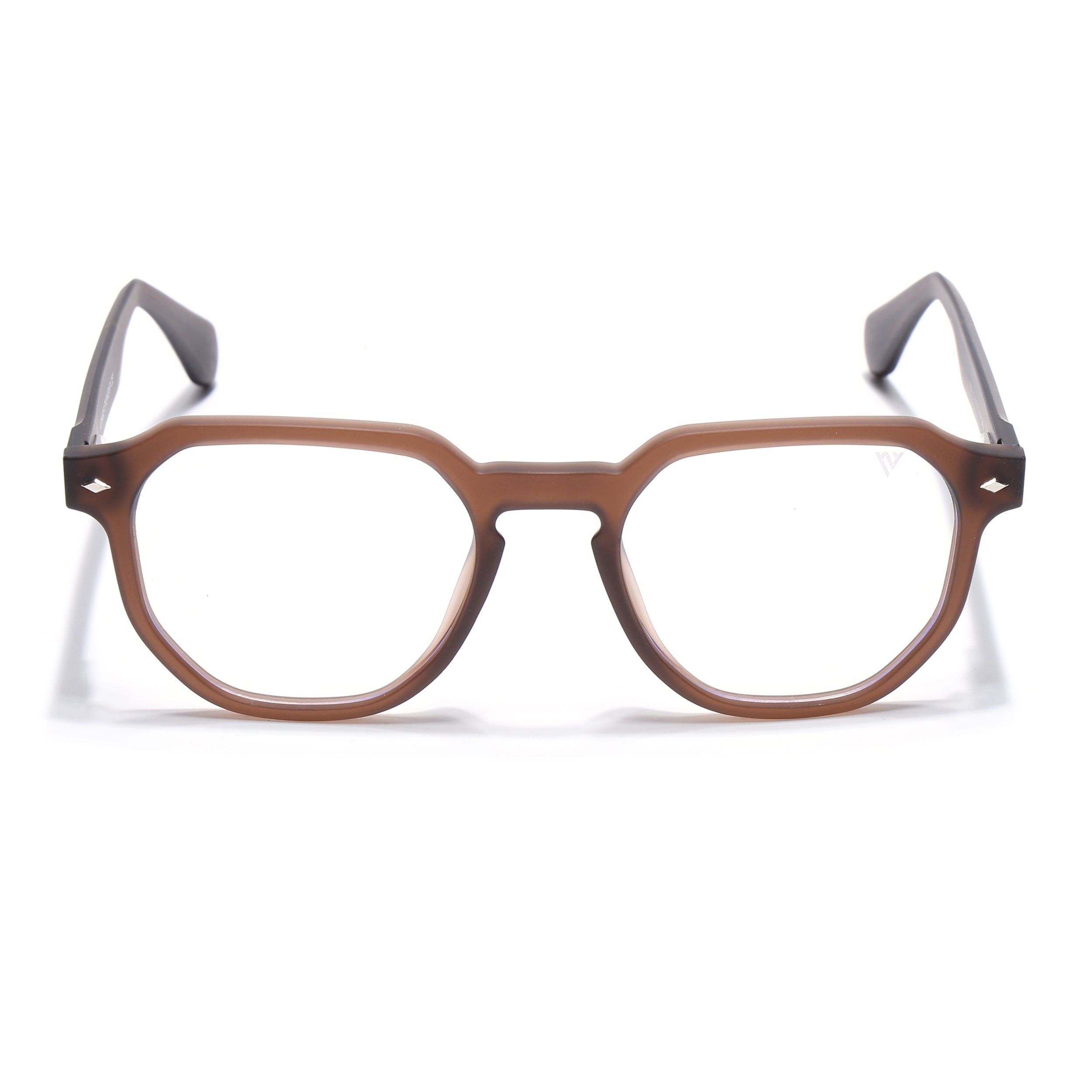 Prizm 2.0 | Brown Round Eyeglasses for Men & Women (7122FMG7308-C8)