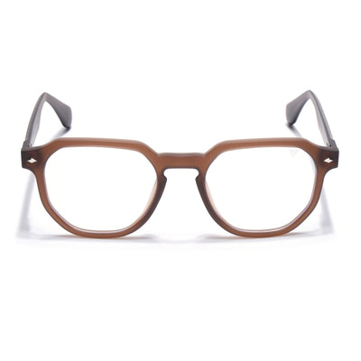 Prizm 2.0 | Brown Round Eyeglasses for Men & Women (7122FMG7308-C8)