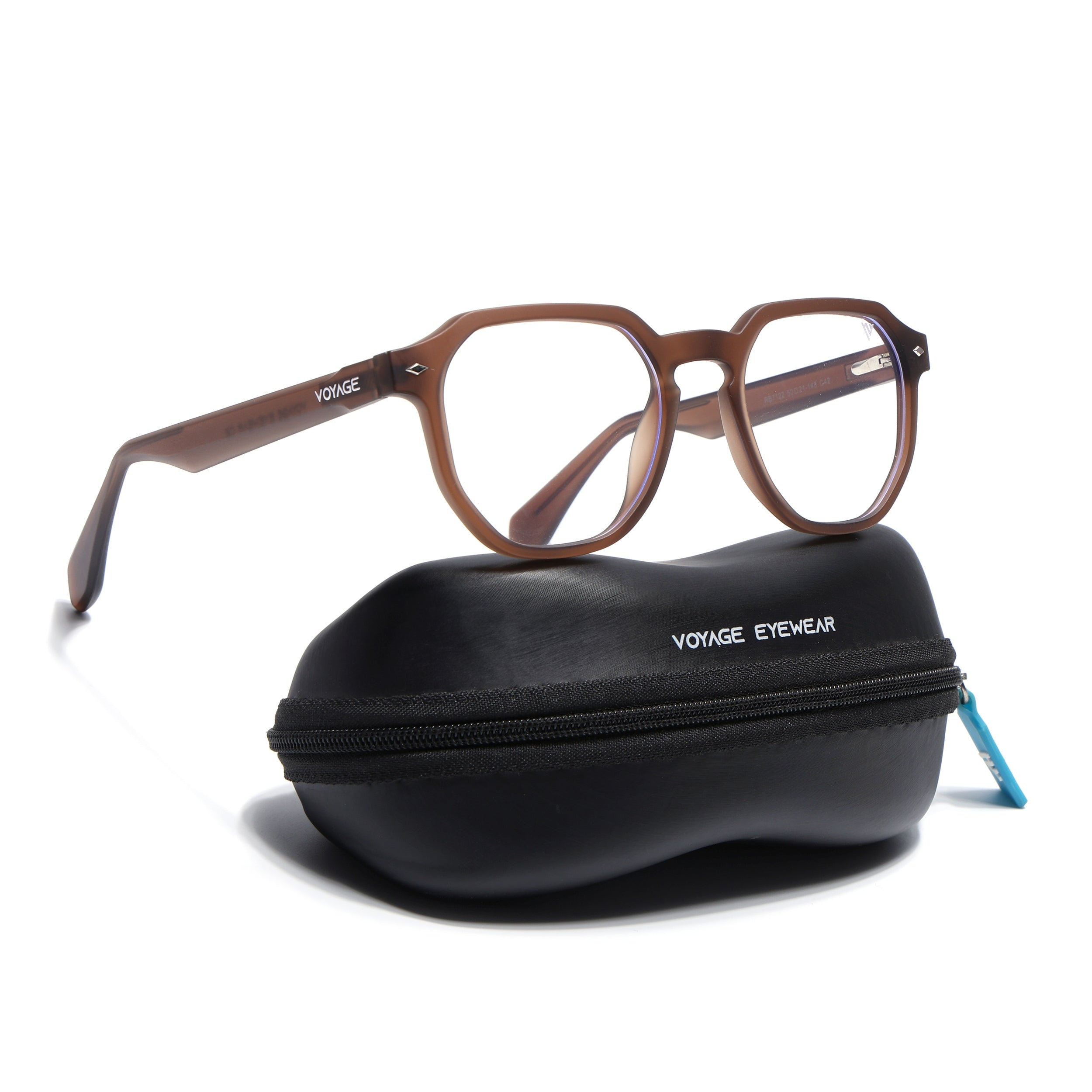 Prizm 2.0 | Brown Round Eyeglasses for Men & Women (7122FMG7308-C8)
