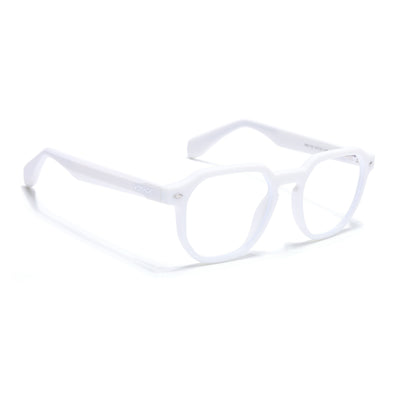 Prizm 2.0 | White Round Eyeglasses for Men & Women (7122FMG7309-C9)