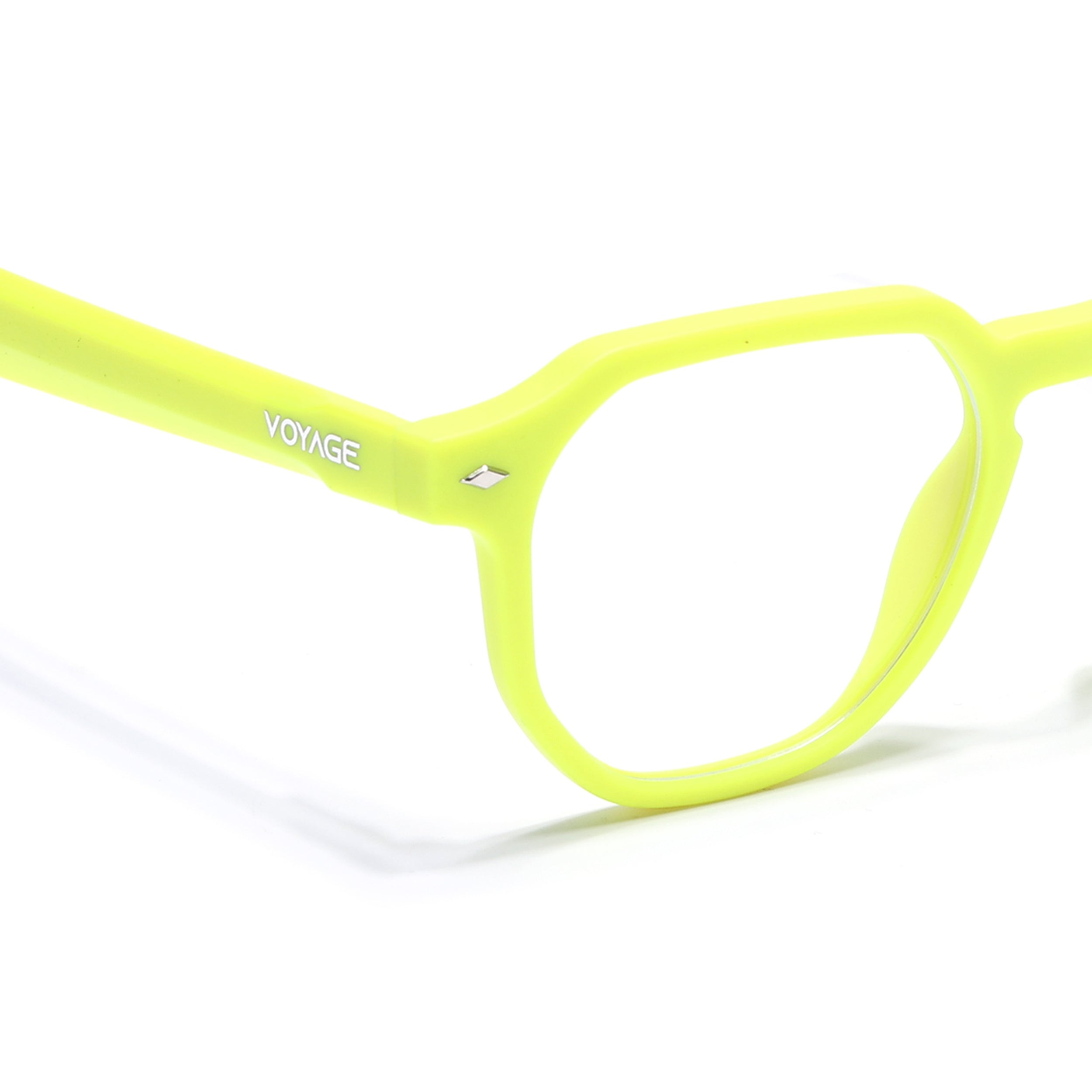 Prizm 2.0 | Neon Yellow Round Eyeglasses for Men & Women (7122FMG7310-C10)
