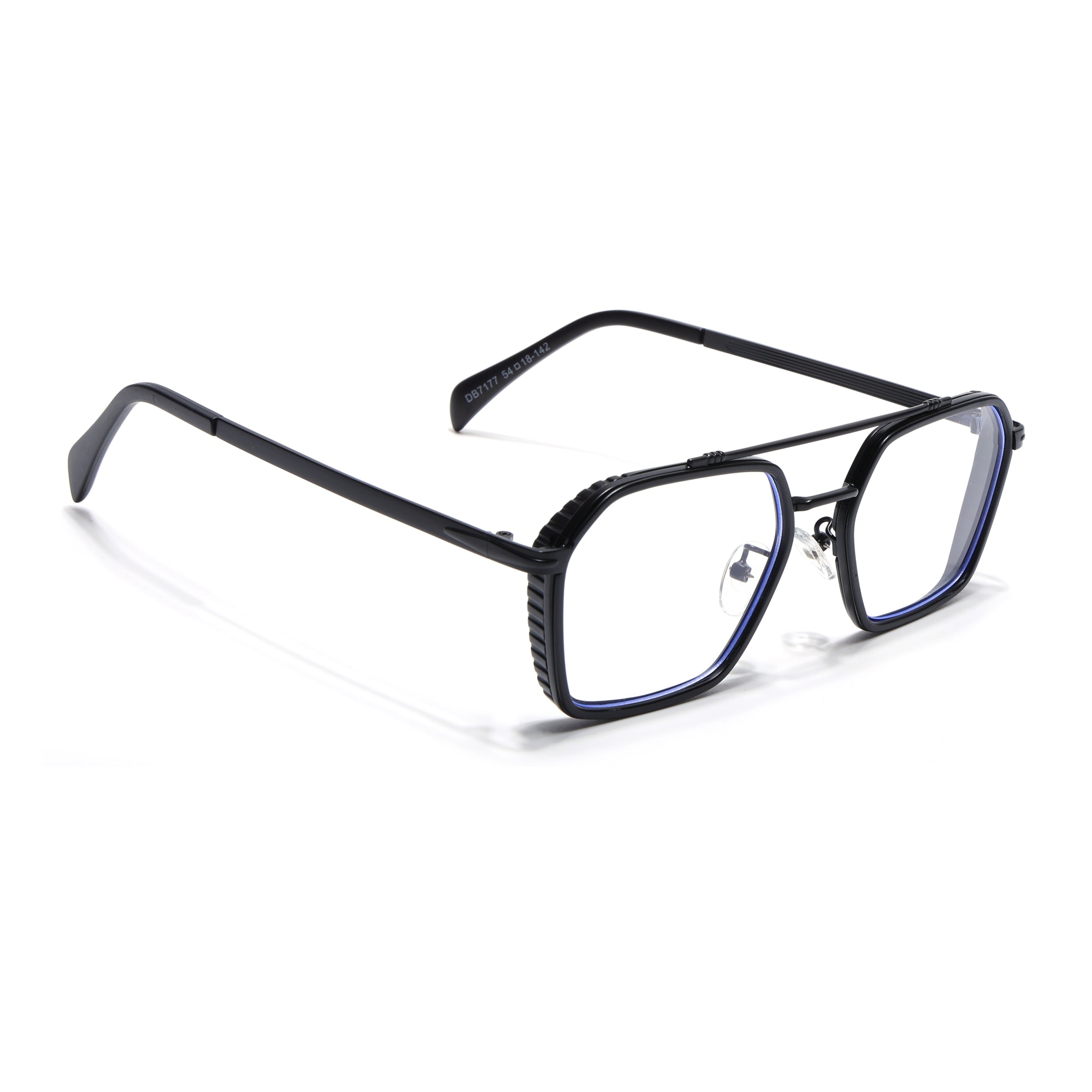 Voyage Black Wayfarer Eyeglasses for Men & Women (7177MG5267-C1)