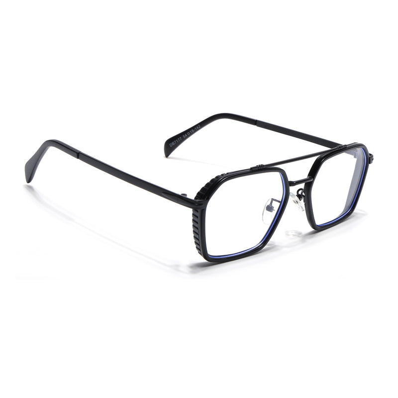 Voyage Black Wayfarer Eyeglasses for Men & Women (7177MG5267-C1)