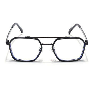 Voyage Black Wayfarer Eyeglasses for Men & Women (7177MG5267-C1)