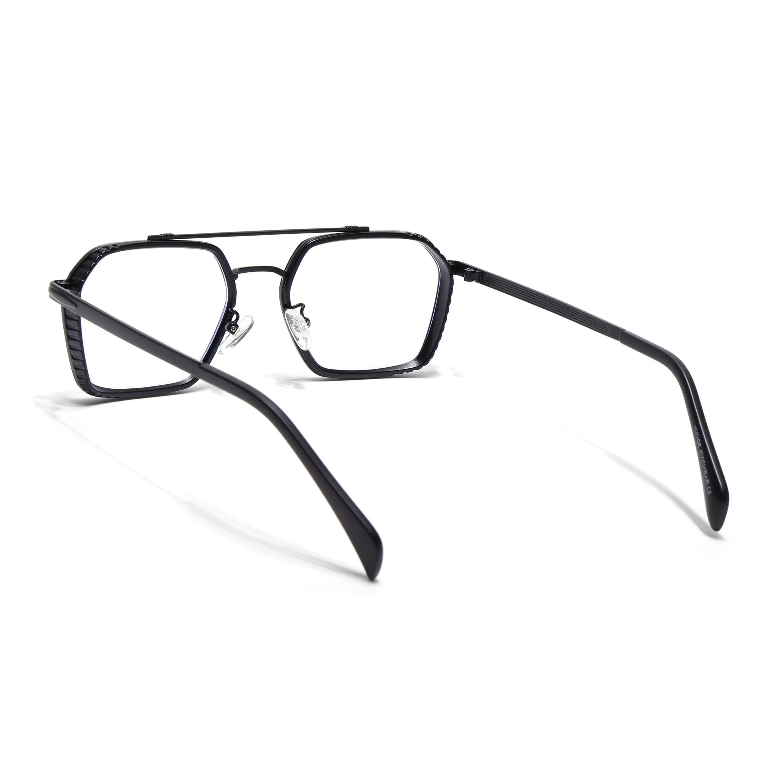 Voyage Black Wayfarer Eyeglasses for Men & Women (7177MG5267-C1)