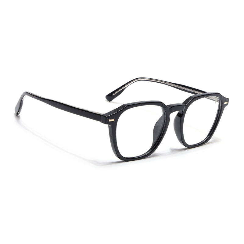 Voyage Black Wayfarer Eyeglasses for Men & Women (72014MG4398-C1)