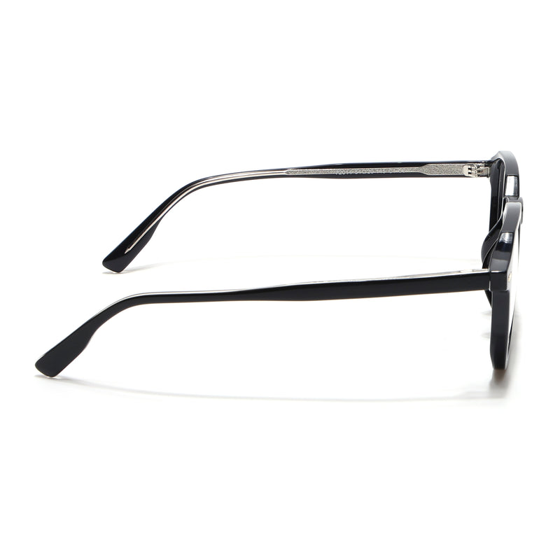 Voyage Black Wayfarer Eyeglasses for Men & Women (72014MG4398-C1)