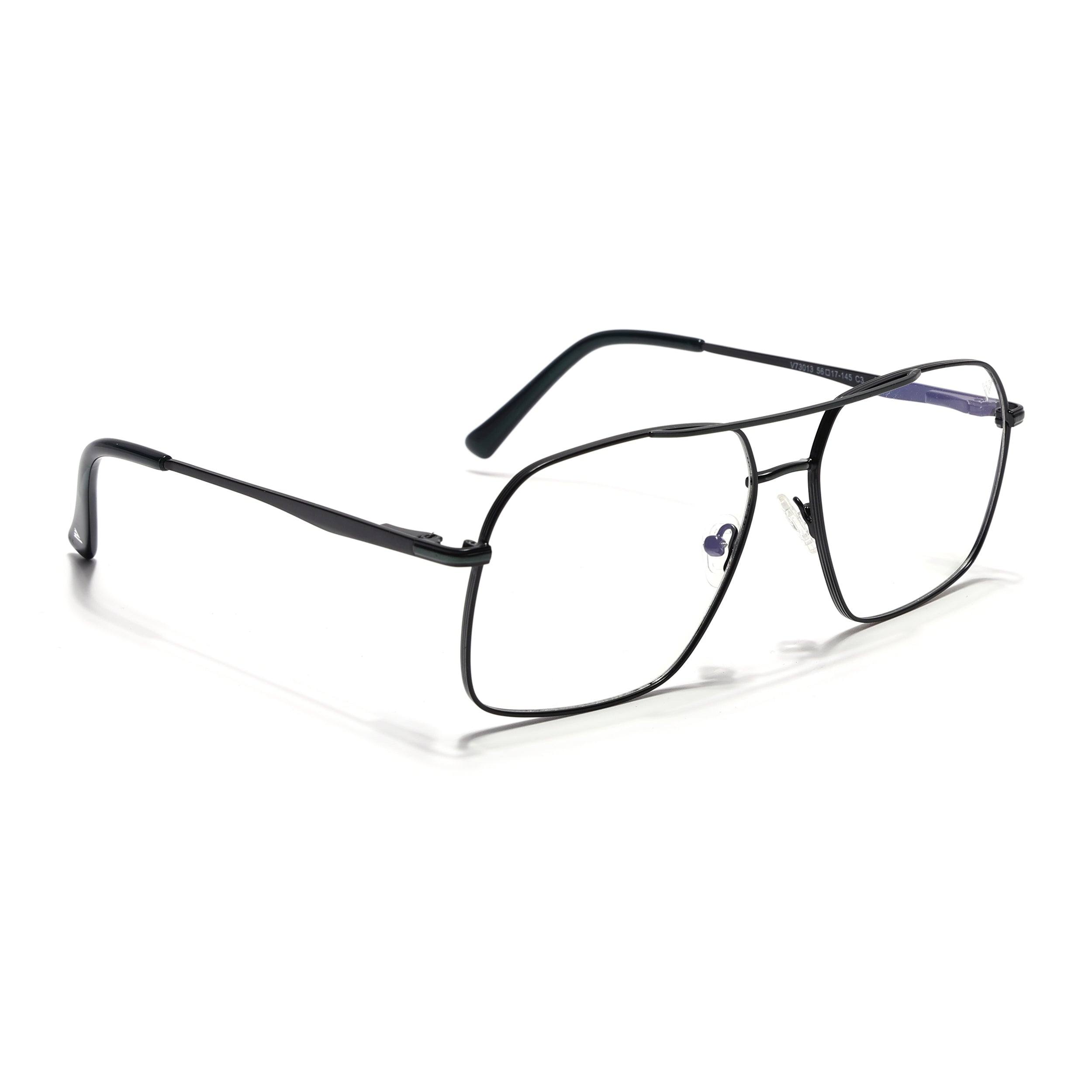 Voyage Black Wayfarer Eyeglasses for Men & Women (73013FMG7065-C1)