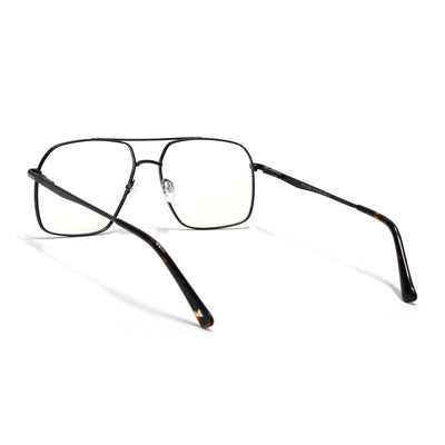Voyage Black & Brown Wayfarer Eyeglasses for Men & Women (73013FMG7066-C2)