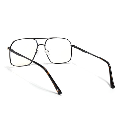 Voyage Golden & Black Wayfarer Eyeglasses for Men & Women (73013FMG7067-C3)
