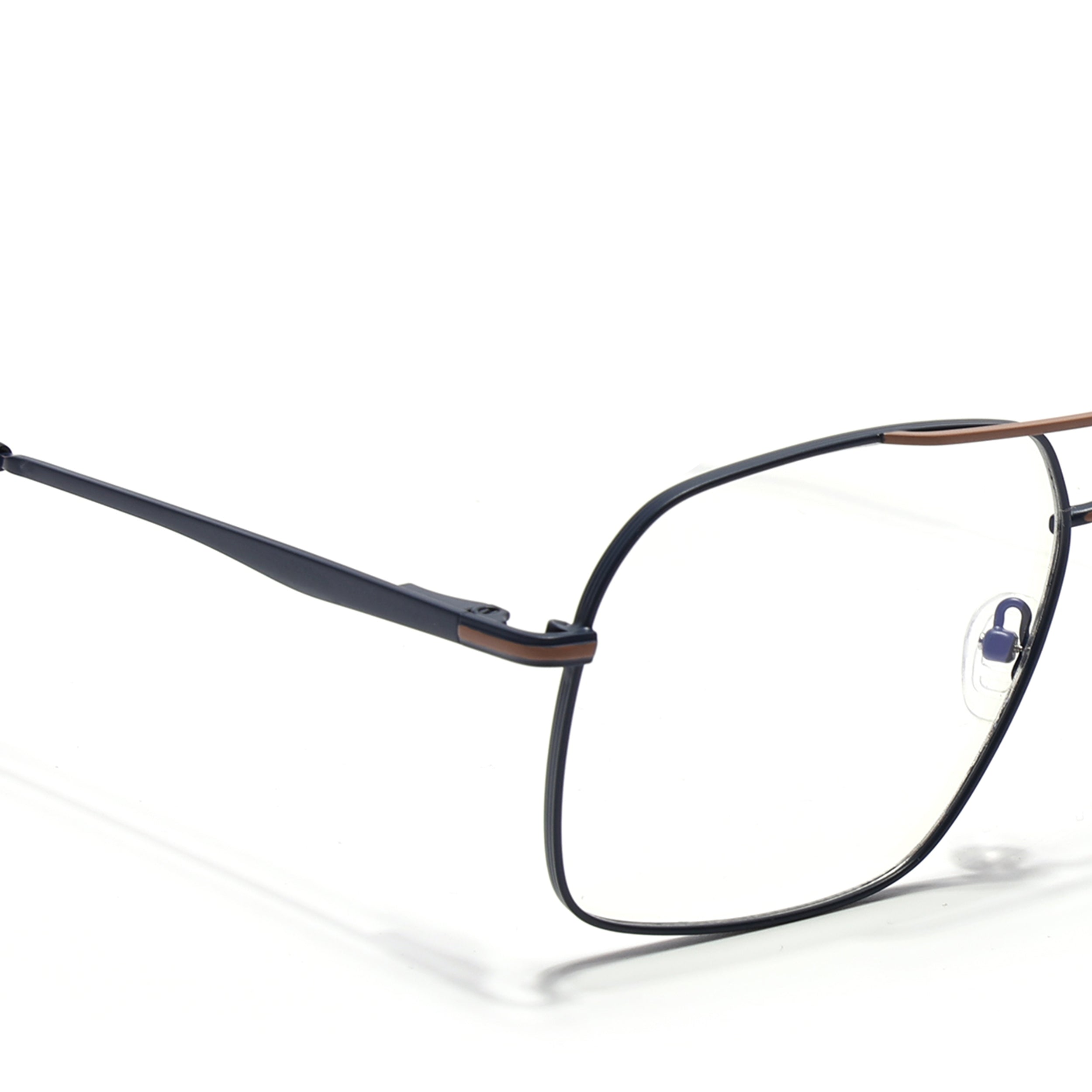 Voyage Blue & Brown Wayfarer Eyeglasses for Men & Women (73013FMG7069-C5)