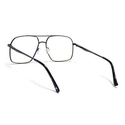 Voyage Blue & Brown Wayfarer Eyeglasses for Men & Women (73013FMG7069-C5)