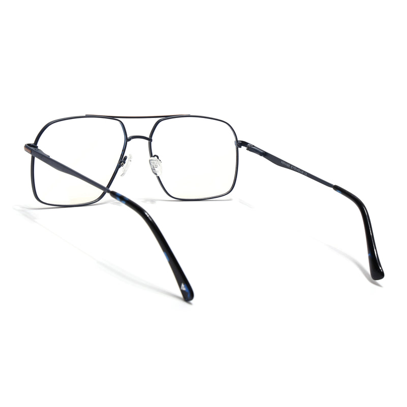 Voyage Blue & Brown Wayfarer Eyeglasses for Men & Women (73013FMG7069-C5)