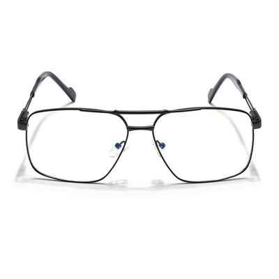 Voyage Black Wayfarer Eyeglasses for Men & Women (73014FMG7072-C1)