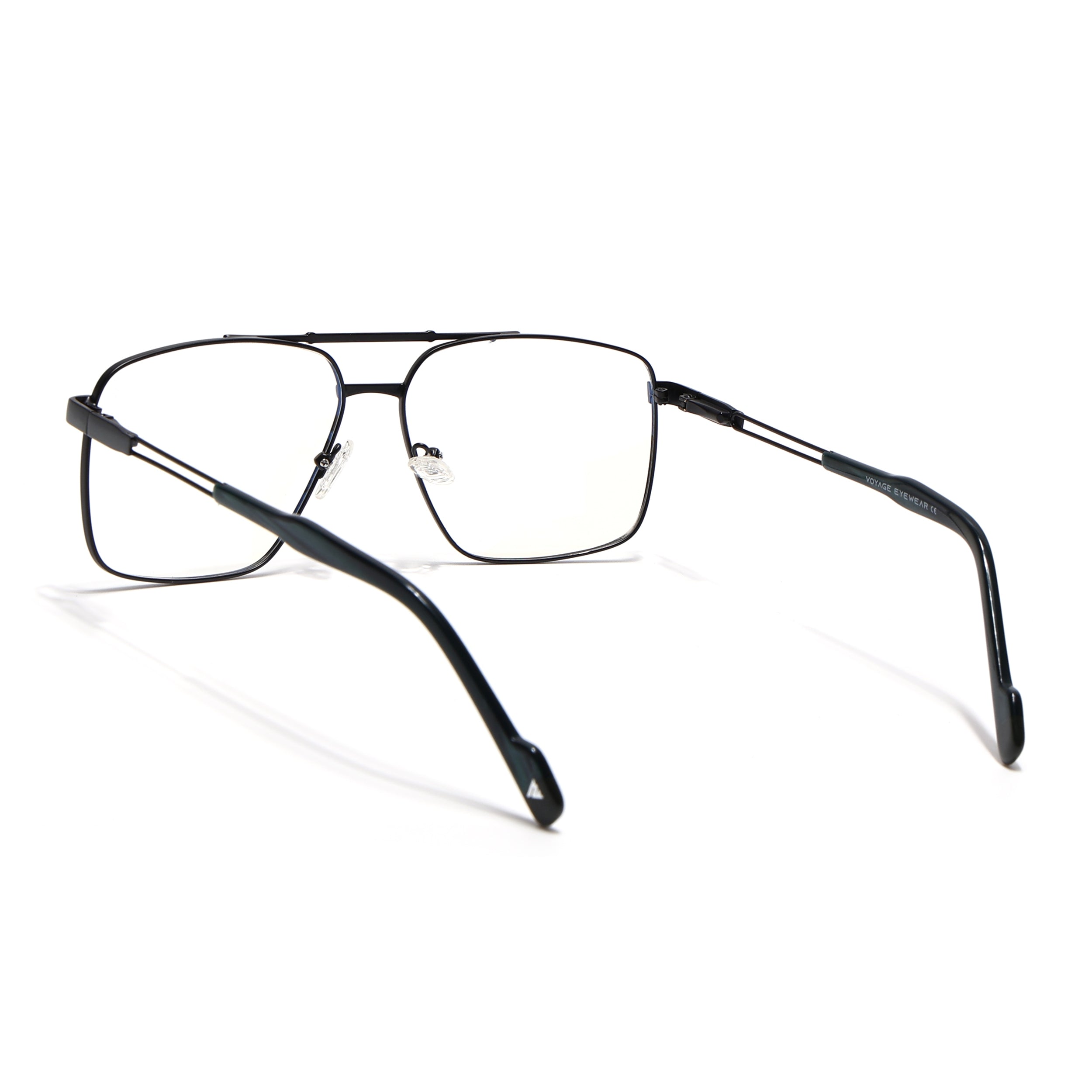 Voyage Black Wayfarer Eyeglasses for Men & Women (73014FMG7072-C1)