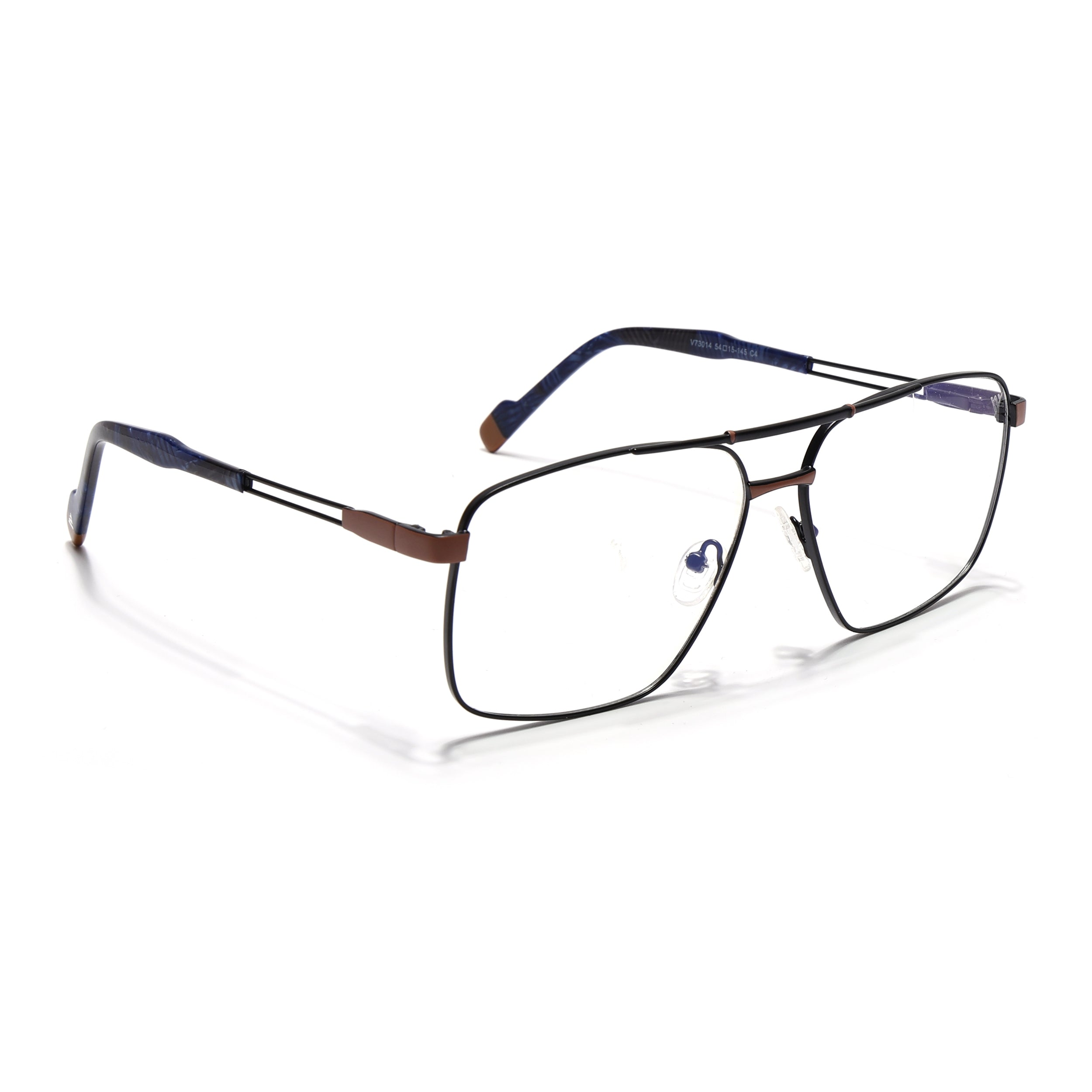 Voyage Black & Brown Wayfarer Eyeglasses for Men & Women (73014FMG7073-C2)