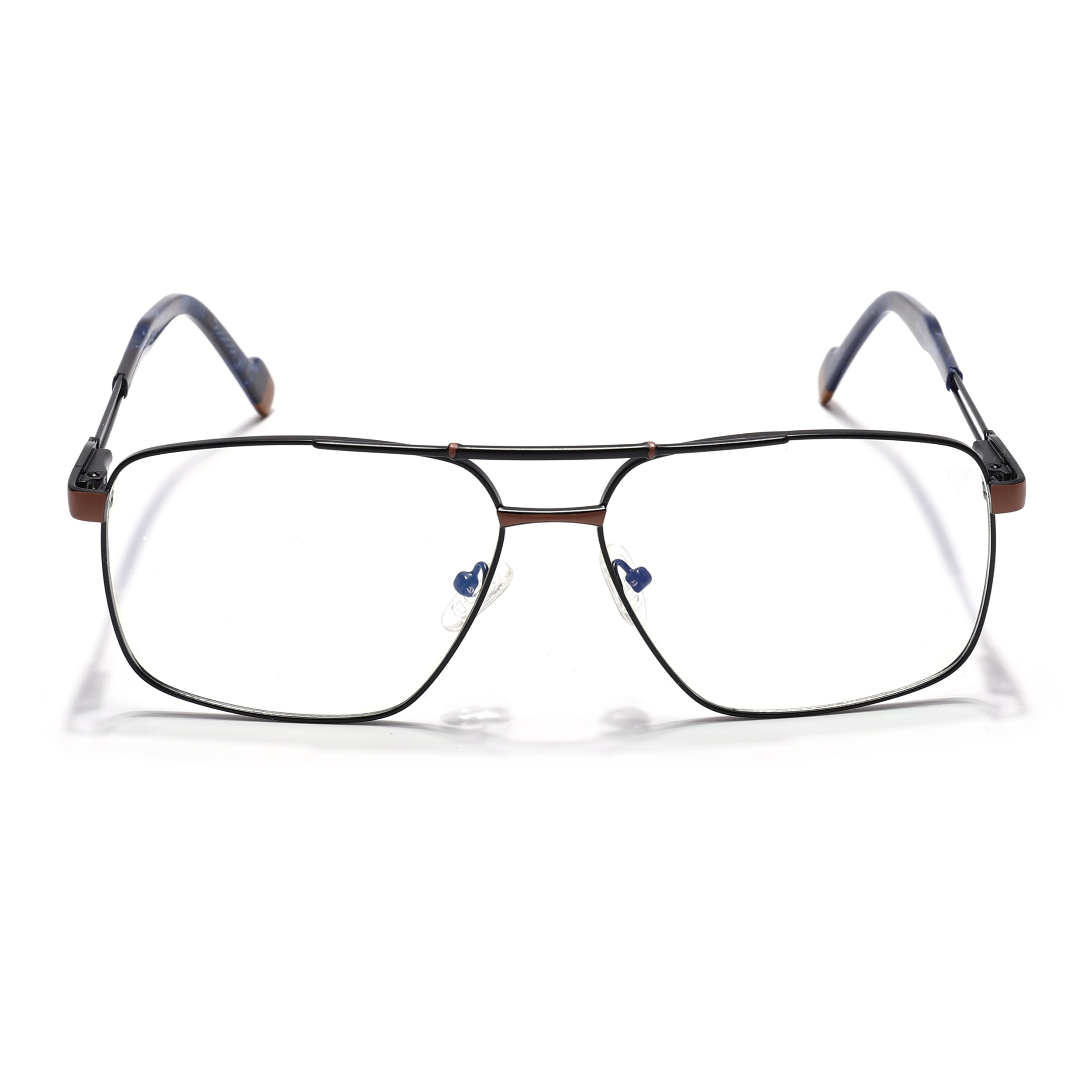 Voyage Black & Brown Wayfarer Eyeglasses for Men & Women (73014FMG7073-C2)