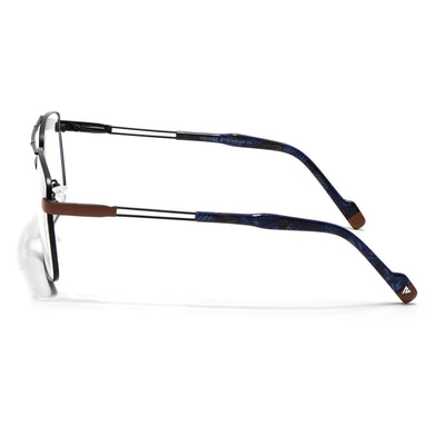 Voyage Black & Brown Wayfarer Eyeglasses for Men & Women (73014FMG7073-C2)