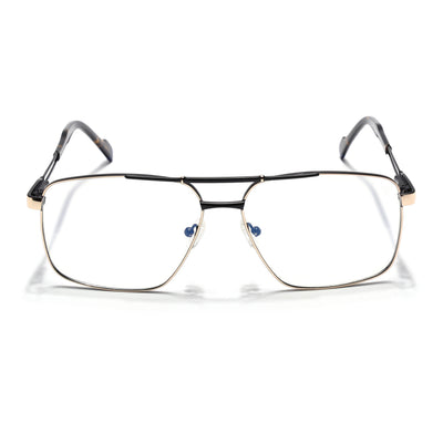 Voyage Golden & Black Wayfarer Eyeglasses for Men & Women (73014FMG7074-C3)
