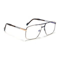 Voyage Golden & Navy Blue Wayfarer Eyeglasses for Men & Women (73014FMG7075-C4)