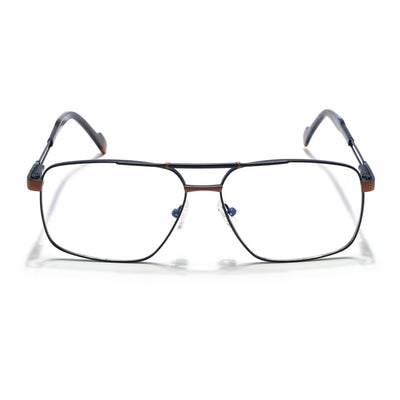 Voyage Blue & Brown Wayfarer Eyeglasses for Men & Women (73014FMG7076-C5)