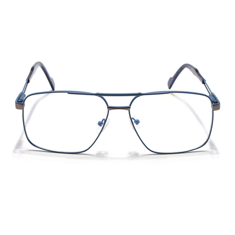 Voyage Sky Blue & Grey Wayfarer Eyeglasses for Men & Women (73014FMG7077-C6)
