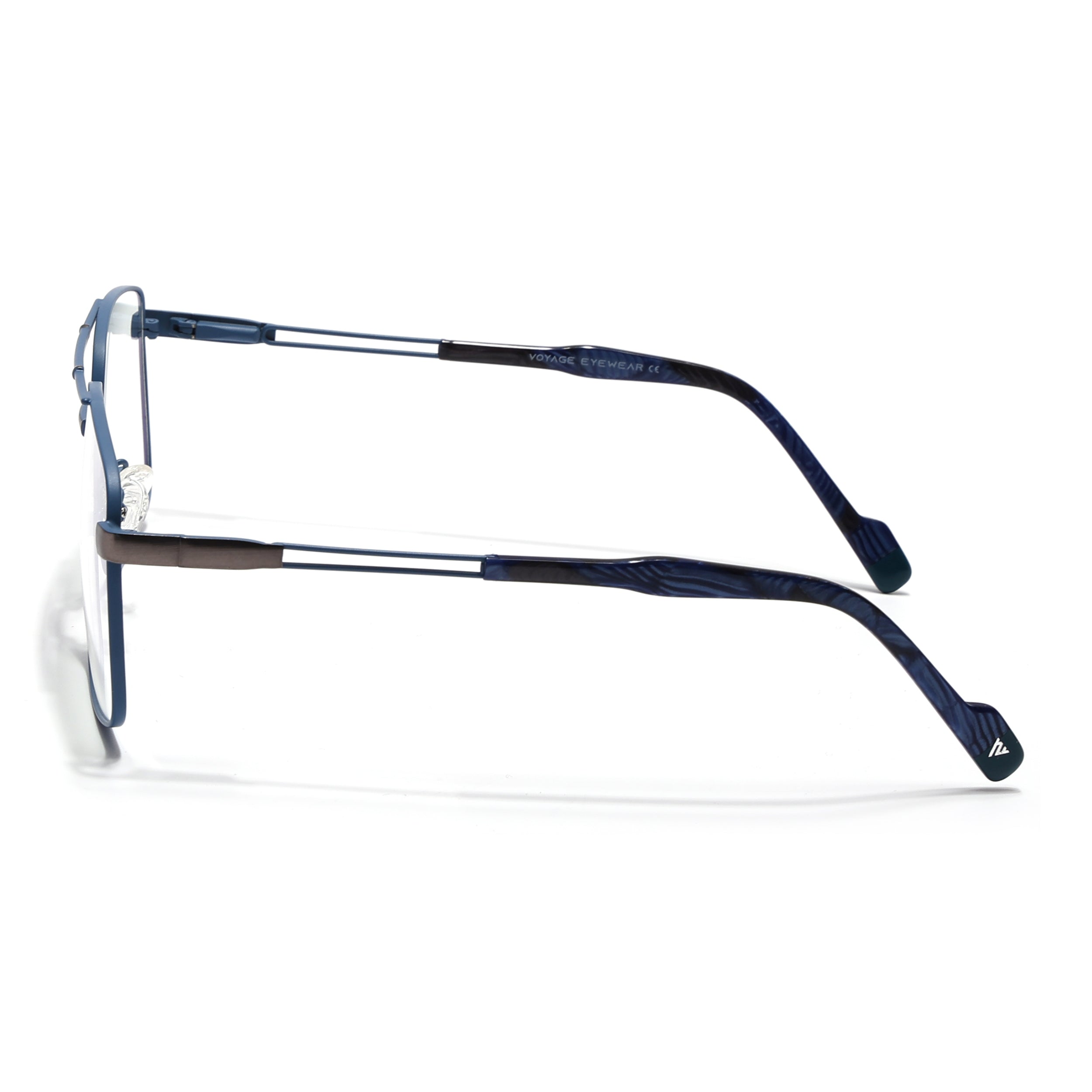 Voyage Sky Blue & Grey Wayfarer Eyeglasses for Men & Women (73014FMG7077-C6)