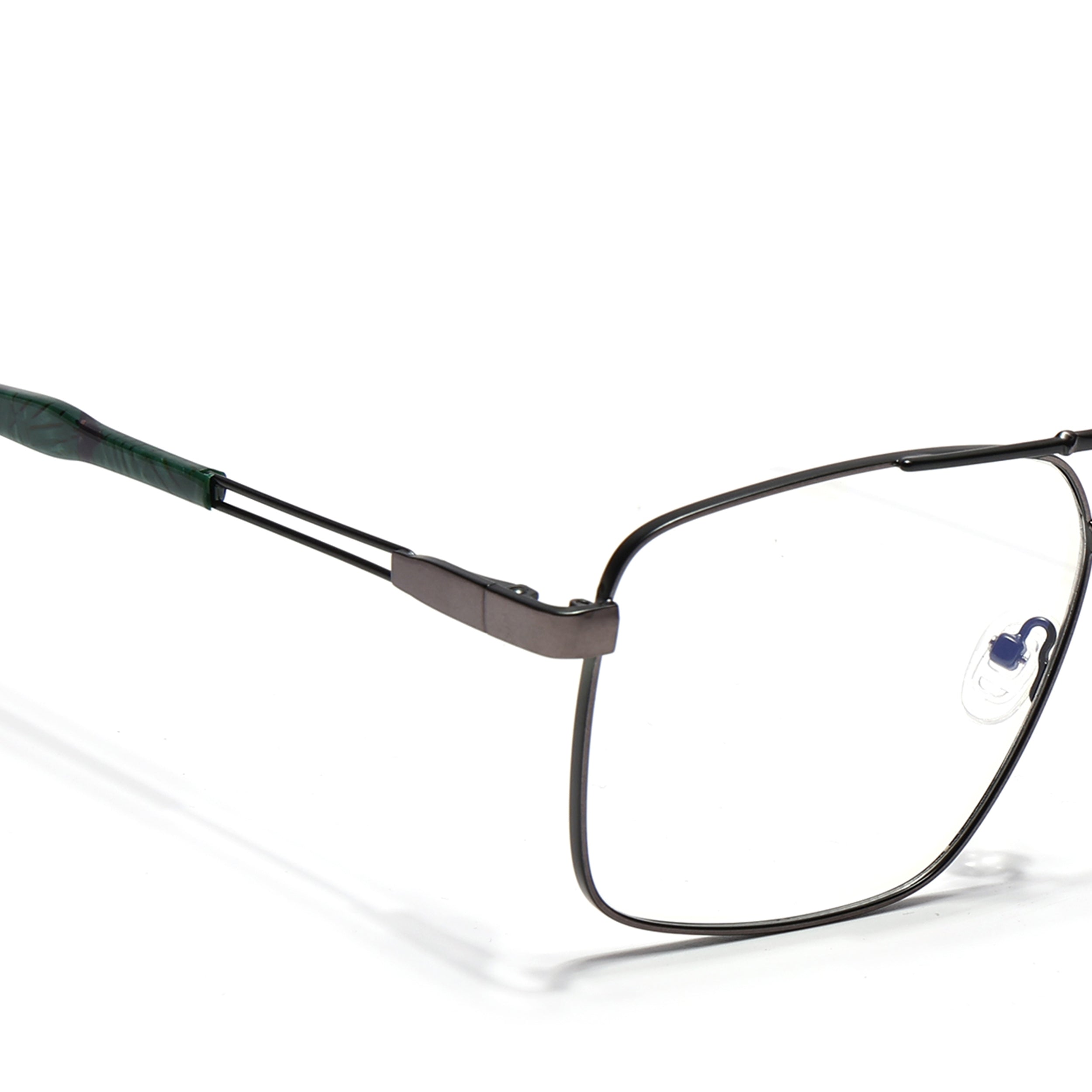 Voyage Silver & Green Wayfarer Eyeglasses for Men & Women (73014FMG7078-C7)