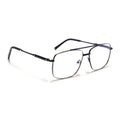 Voyage Golden & Navy Blue Wayfarer Eyeglasses for Men & Women (73015FMG7080-C2)