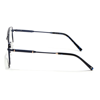 Voyage Golden & Navy Blue Wayfarer Eyeglasses for Men & Women (73015FMG7080-C2)